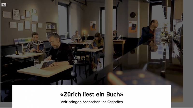Unterstütze «Zürich liest ein Buch» auf Crowdify